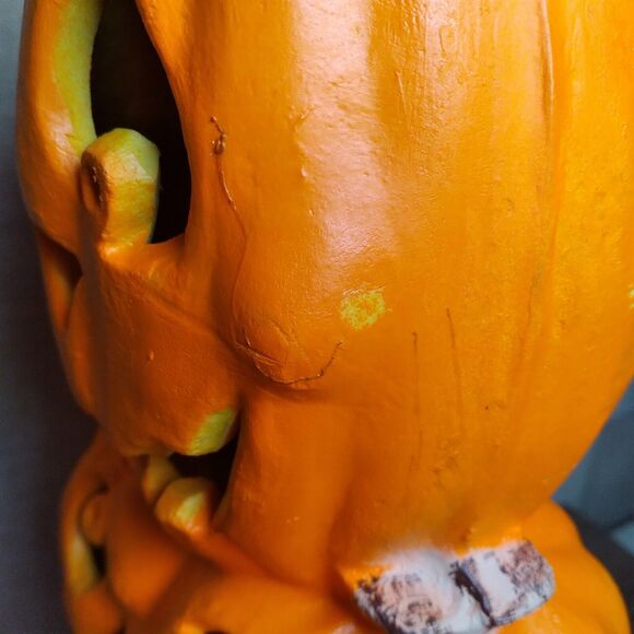 VTG 90s Paper Magic 18" Stacked Jack-O-Lantern Pumpkin Lighted Totem Halloween - Picture 10 of 12